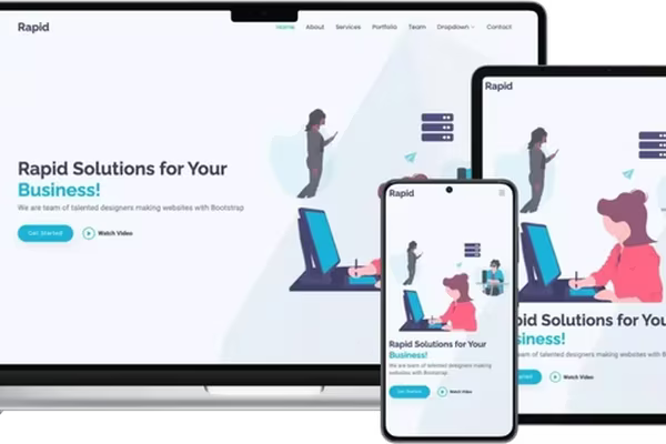 Featured image Rapid: Versatile Bootstrap Template for Modern Web Projects