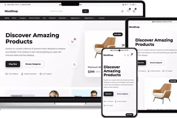 Images for the article NiceShop - Stylish E-commerce Template