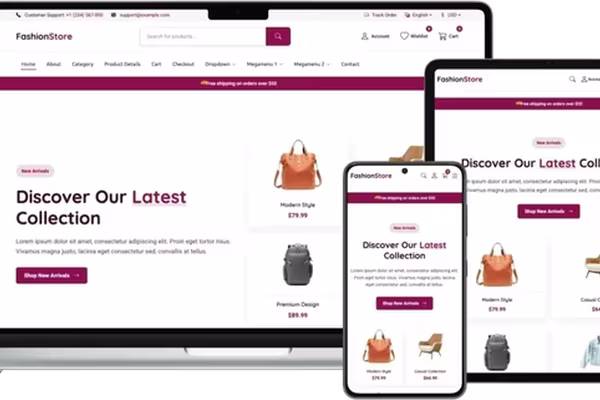 Images for the article Fashion - HTML Template for Fashion Stores