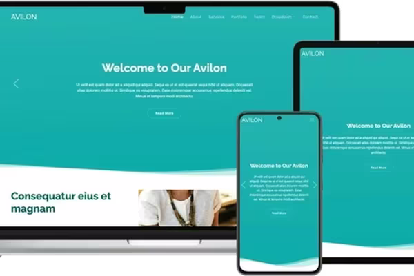 Featured image Avilon: Clean, Elegant, and Modern Landing Page Template