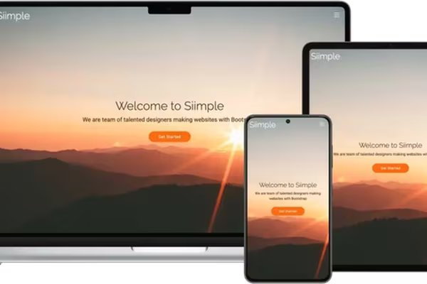 Featured image Siimple: Efficient Bootstrap Landing Page Template with Minimalist Design