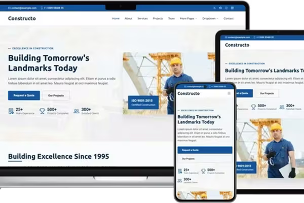 Featured image Constructo Template: Modern Solution for Construction and Industrial Business