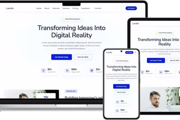 Featured image Landio: A Comprehensive Modern Template for Effective Online Projects