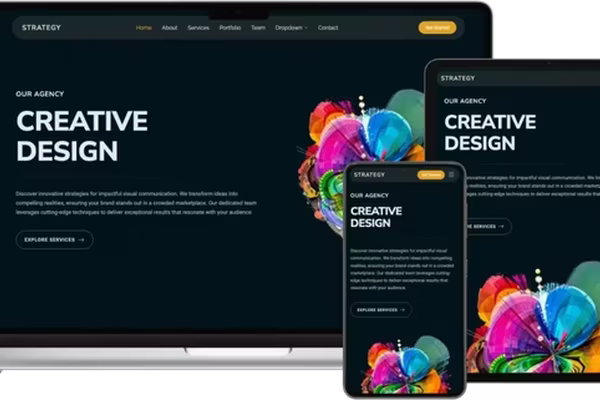 Featured image Strategy: Professional and Multifunctional Bootstrap Template for Creative Agencies and Businesses