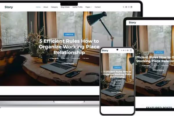 Featured image Story - A Modern Approach to Blogging Focused on Your Texts and Images