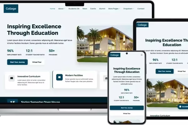 Images for the article Creating Professional Educational Websites with the Bootstrap College Template