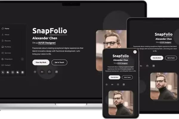 Featured image SnapFolio: A Modern and Elegant Portfolio Template for Your Creative Needs