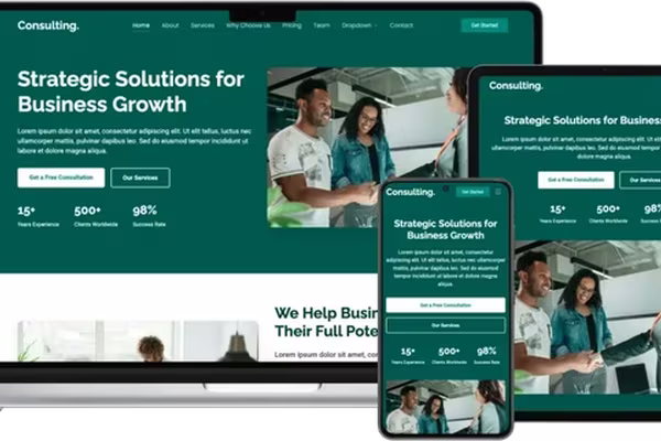 Featured image Bootstrap Consulting Services Template: Modern and Responsive