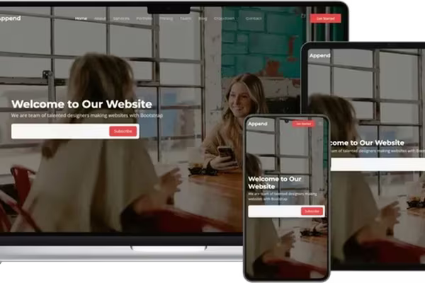 Featured image Introducing Append - A Modern Bootstrap Business Template for Startups, Apps, and IT Services
