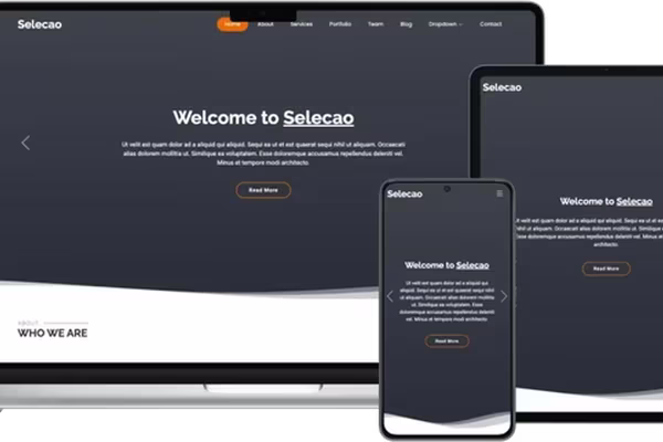 Featured image Selecao: Creative and Responsive Bootstrap-Based HTML Template to Showcase Your Business