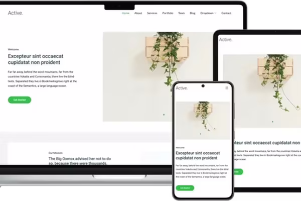 Featured image Active: A Modern and Versatile HTML Template for Business, Startups, and Personal Projects