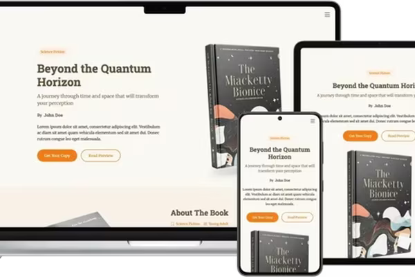 Featured image BookLanding: Your Perfect Template for Online Book Presentation