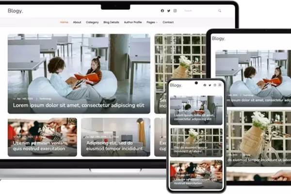 Featured image Blogy - An Effective HTML Template for Bloggers and Online Publications