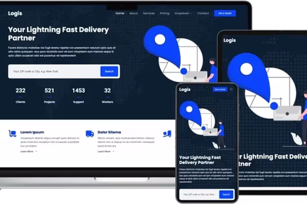 Images for the article Logis: A Modern HTML Template for Logistics and Transportation Businesses