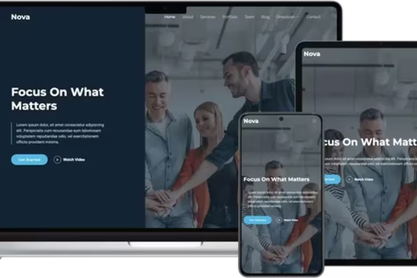 Featured image Nova - A Versatile Business Template for Modern Needs