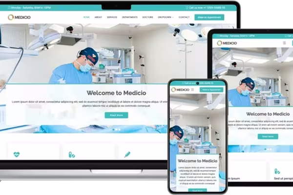 Featured image Medicio: Modern and Creative Medical Website Template