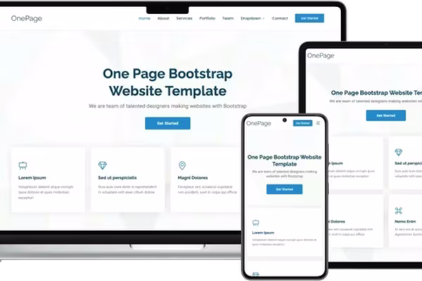 Featured image Step-by-Step: Building a Website with OnePage - A Versatile, Multipurpose Bootstrap Template