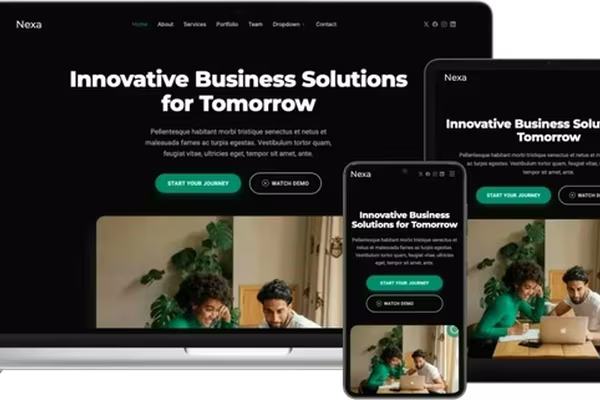Featured image Nexa: Comprehensive HTML Template for Business and Startups