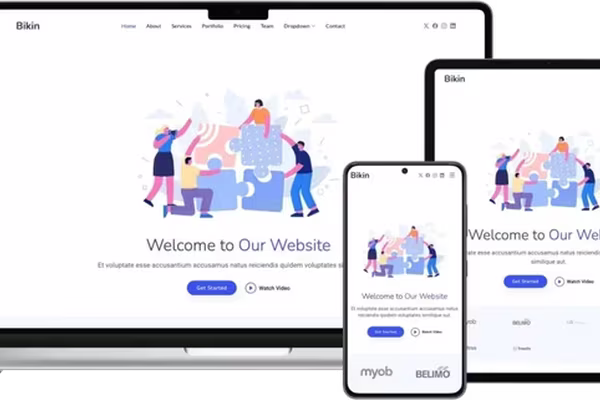 Featured image Bikin - Modern and Multifunctional Template for Webpage Creation