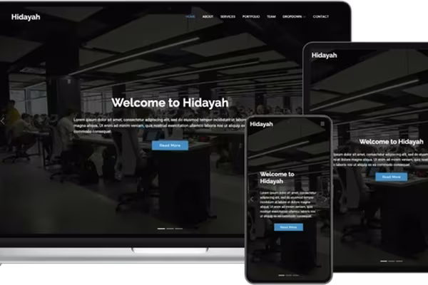 Featured image Hidayah: Lightweight and Professional Website Template for Corporate Business