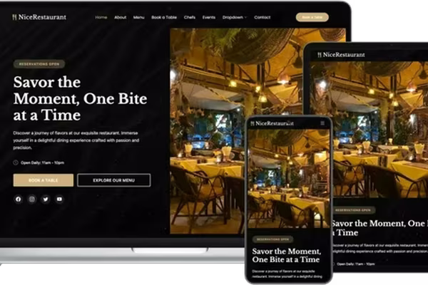 Featured image NiceRestaurant: Your Perfect HTML Template for the Restaurant Business