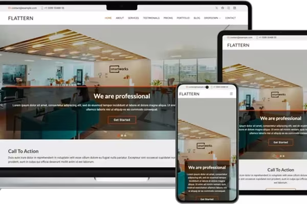 Featured image Flattern - Professional Web Template with Clean Design Built on Bootstrap